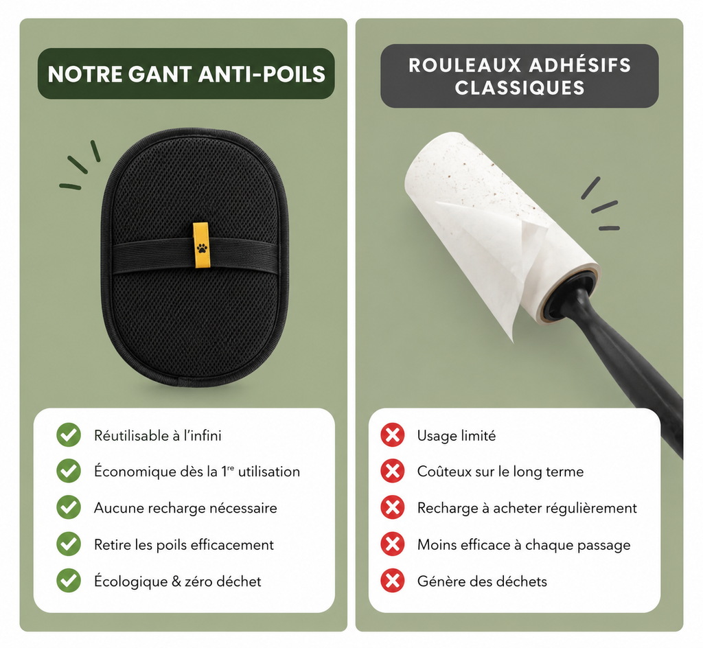 Gant anti poils
